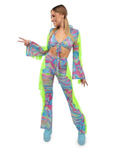 Dream Date Ruffled Bell Bottoms sold by iHeartRaves