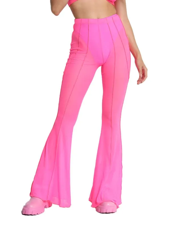 Pink Power Bell Bottoms sold by iHeartRaves