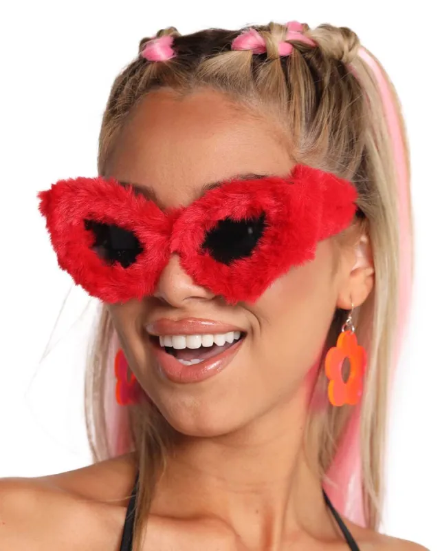 Drama Queen Fur Sunglasses sold by iHeartRaves