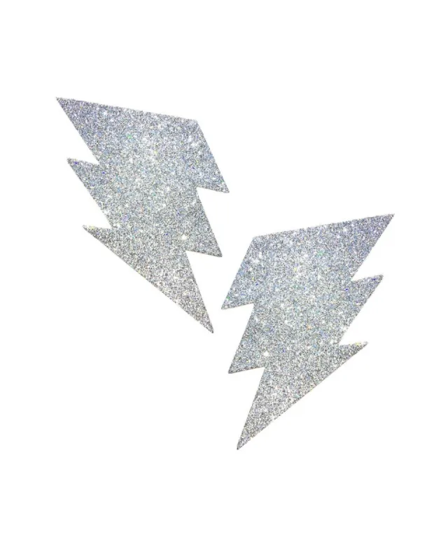 Neva Nude Pixie Dust Glitter Bolt Pasties sold by iHeartRaves