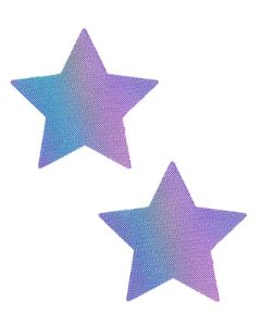 Neva Nude Lustful Lilac Hologram Star Pasties sold by iHeartRaves