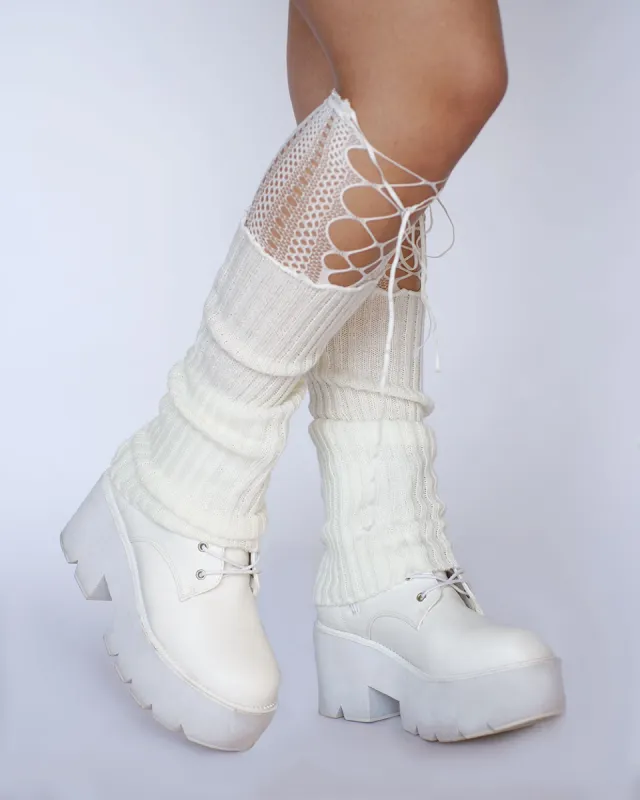 Internet Icon Strap Knitted Long Socks sold by iHeartRaves
