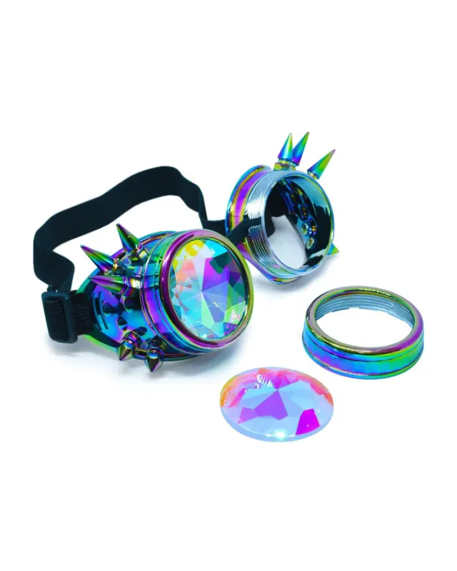Moonstruck Iridescent Steampunk Goggles sold by iHeartRaves