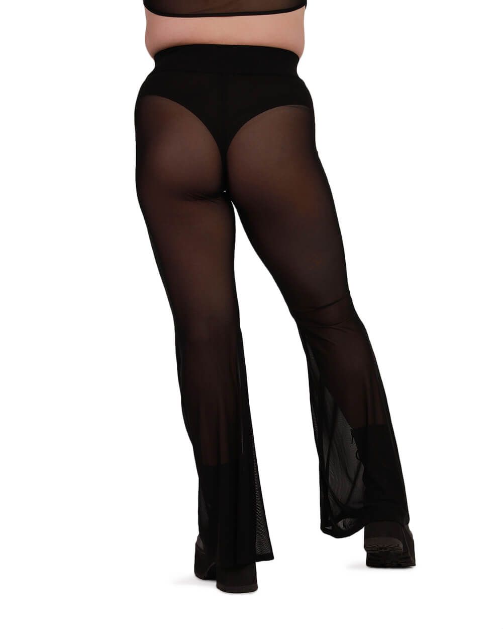 Sweet Thing High Waist Mesh Bell Bottoms sold by iHeartRaves product image thumbnail 10