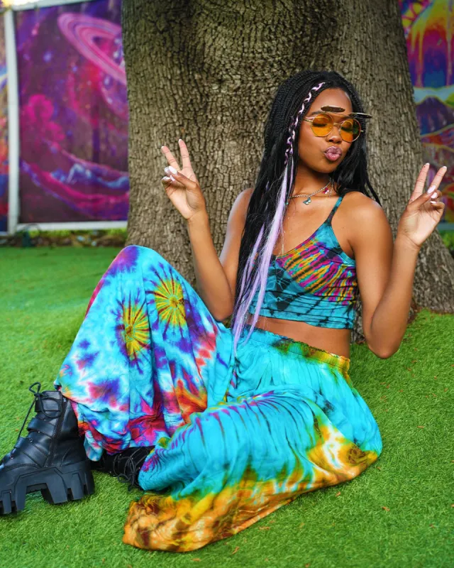 Summer Vacay Tie Dye Harem Pants sold by iHeartRaves