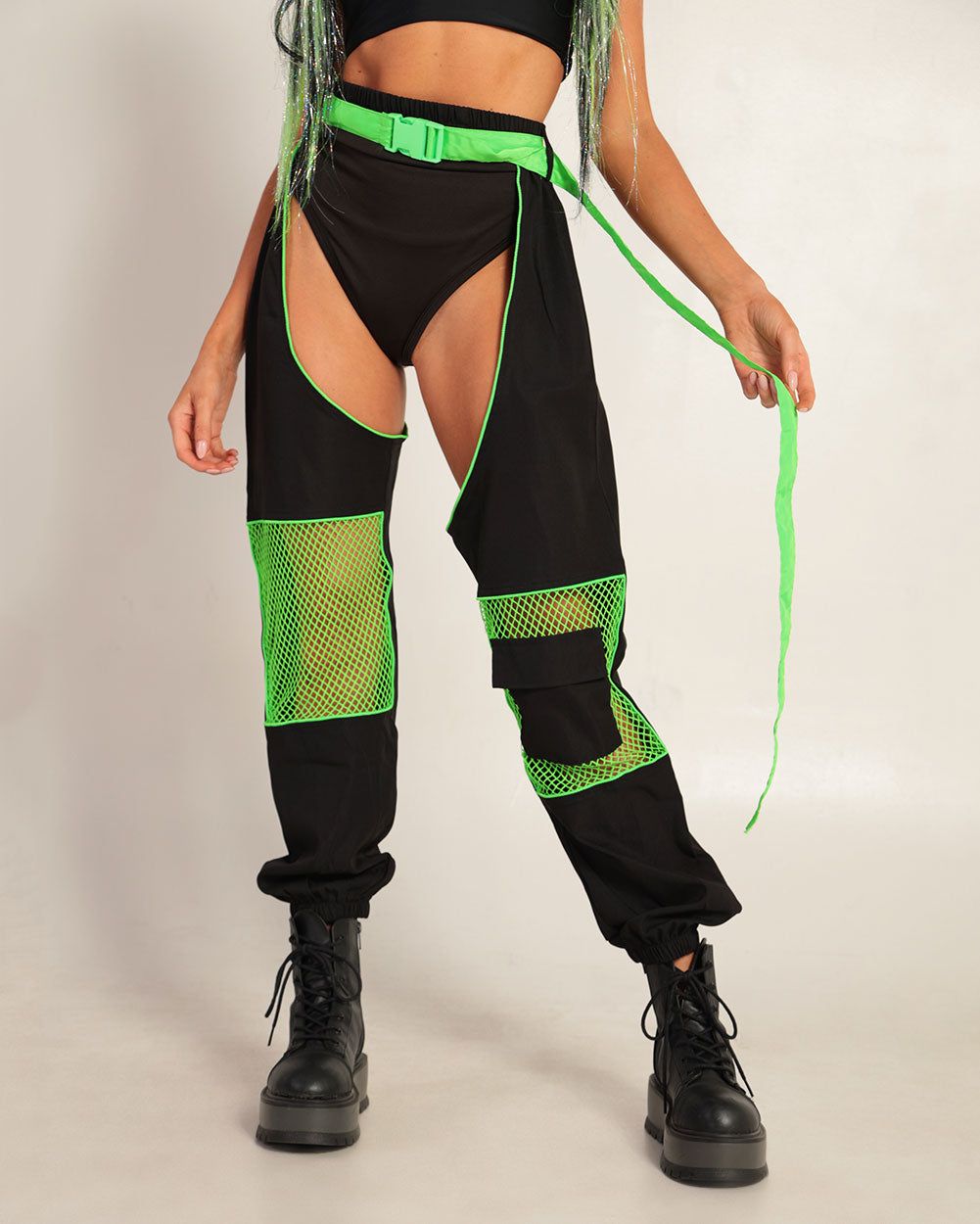 Techno Trooper Unisex Fishnet Chaps sold by iHeartRaves