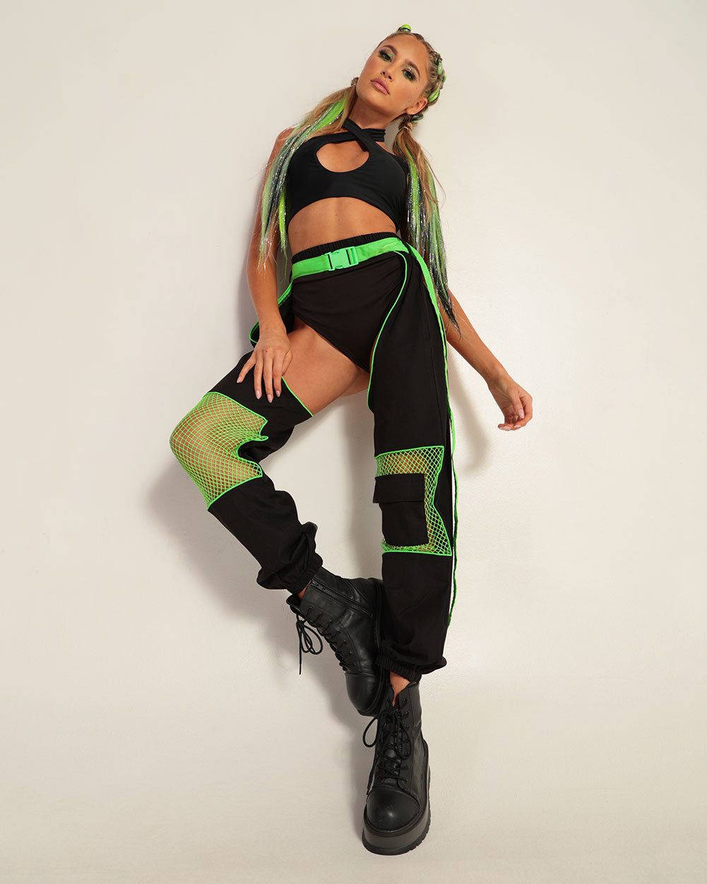 Techno Trooper Unisex Fishnet Chaps sold by iHeartRaves product image thumbnail 5