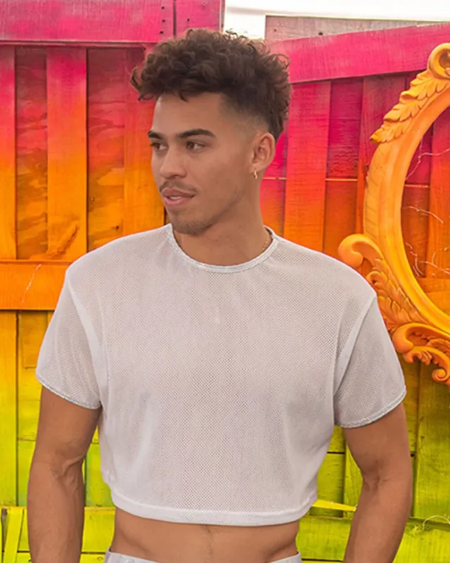 Wicked Thing Men's Mesh Crop Tee sold by iHeartRaves