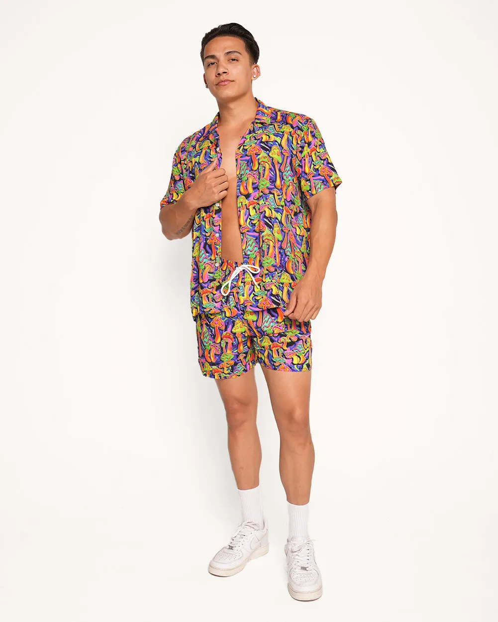 Mushroom Brain Camp Shorts sold by iHeartRaves product image thumbnail 3