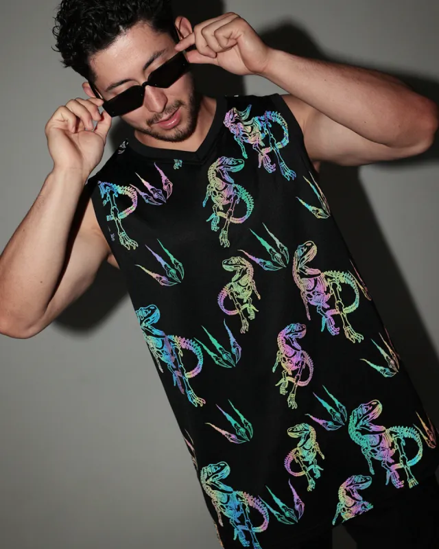 Raptor Rave Rainbow Reflective Basketball Jersey sold by iHeartRaves