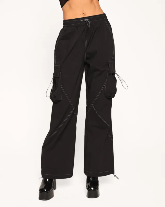 Tripp NYC × DEATH NOTE Split Pants レム×ミサ TRIPP NYC X Deathnote Rem X Misa Pants [Black/White] Fitted