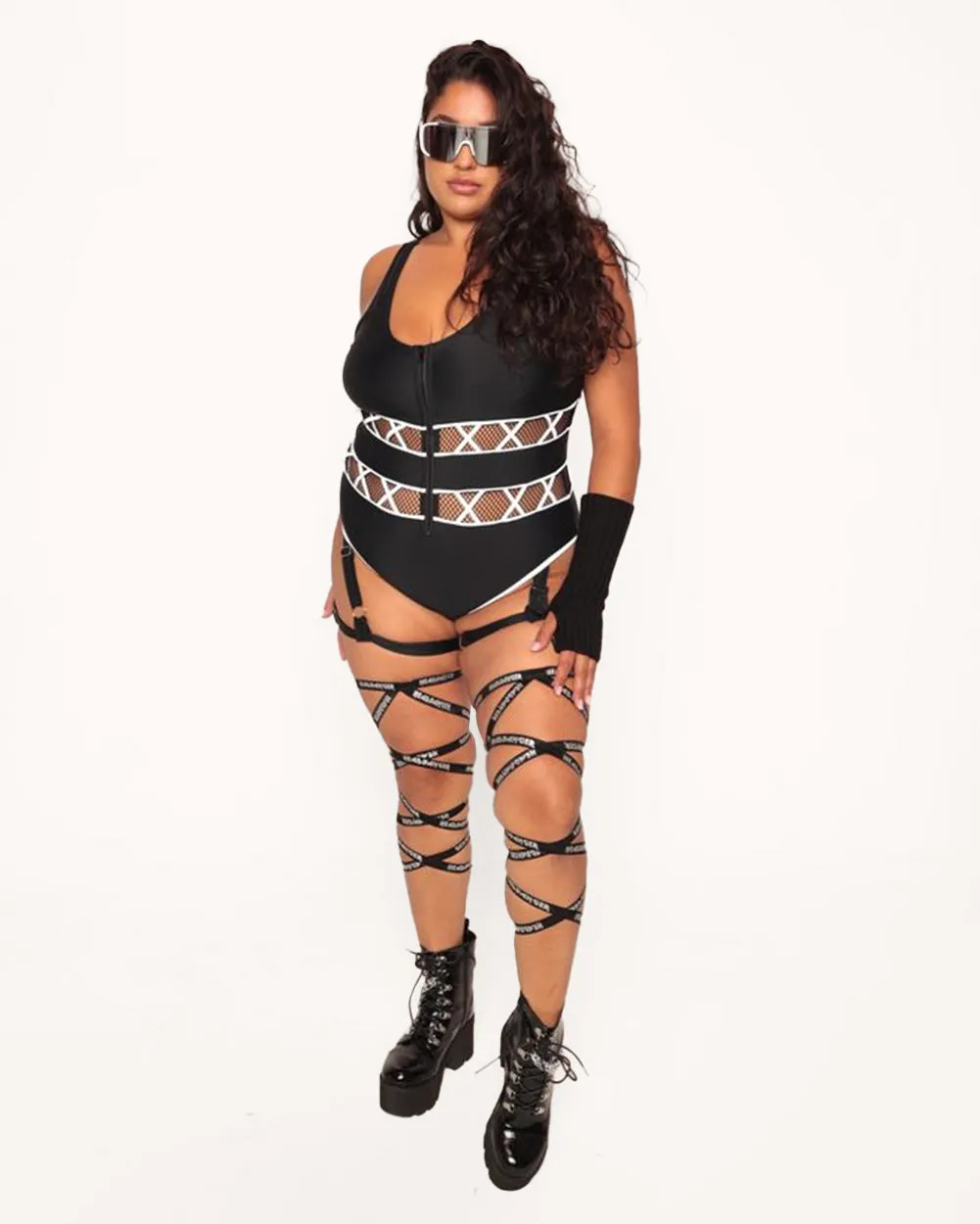 Excision x iHR Generator Reflective Bodysuit Outfit sold by iHeartRaves