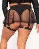 Freaky Fishnet Garter Mini Skirt sold by iHeartRaves