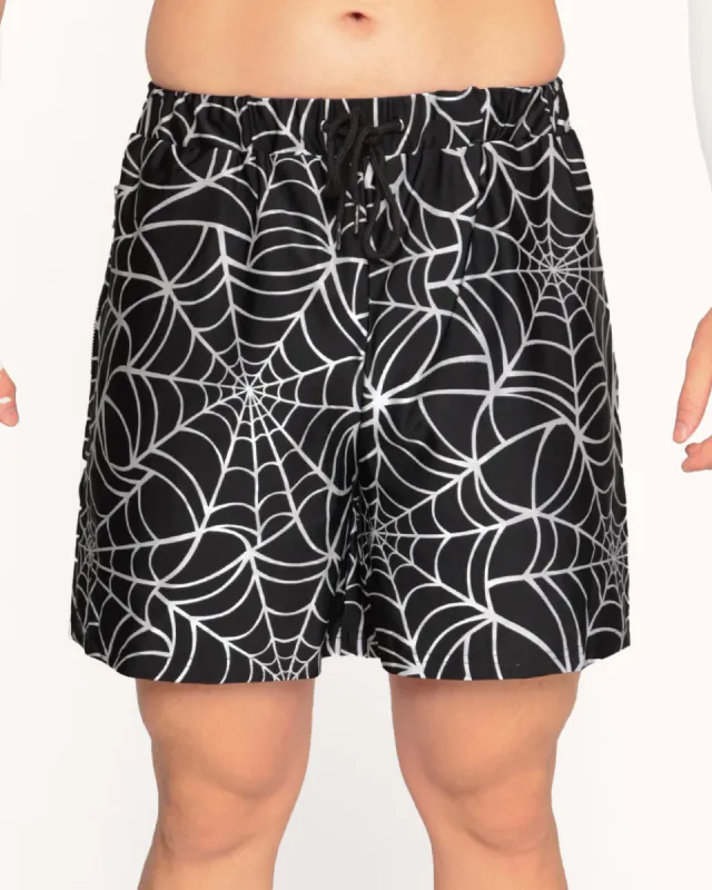 Contortionist Reflective Spider Web Men's Shorts sold by iHeartRaves