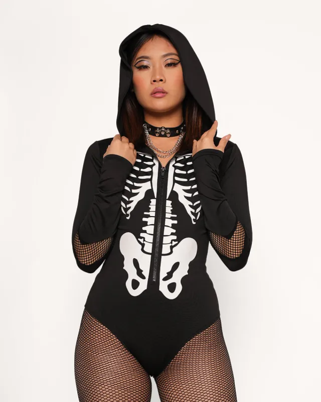 Dead Inside Skeleton Bodysuit sold by iHeartRaves