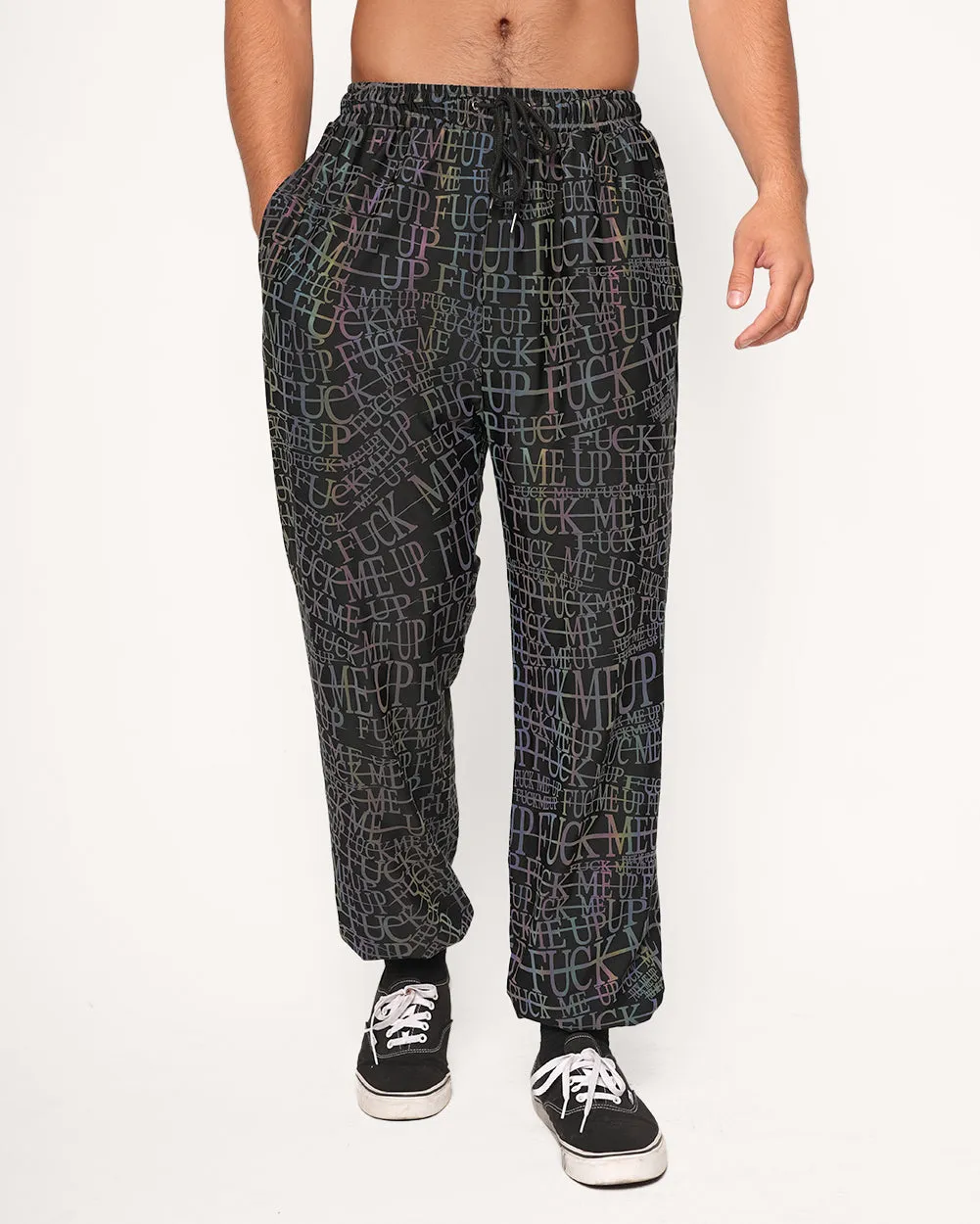 Alison Wonderland x iHR FMU Rainbow Reflective Men's Joggers sold by iHeartRaves product image thumbnail 2