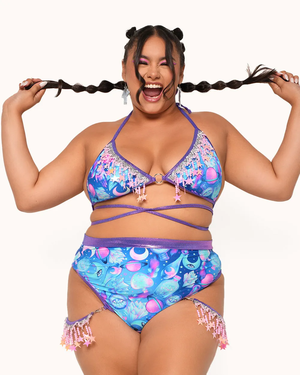 Rolita Couture x iHR Lucid Dream Fringe Bottoms sold by iHeartRaves product image thumbnail 5