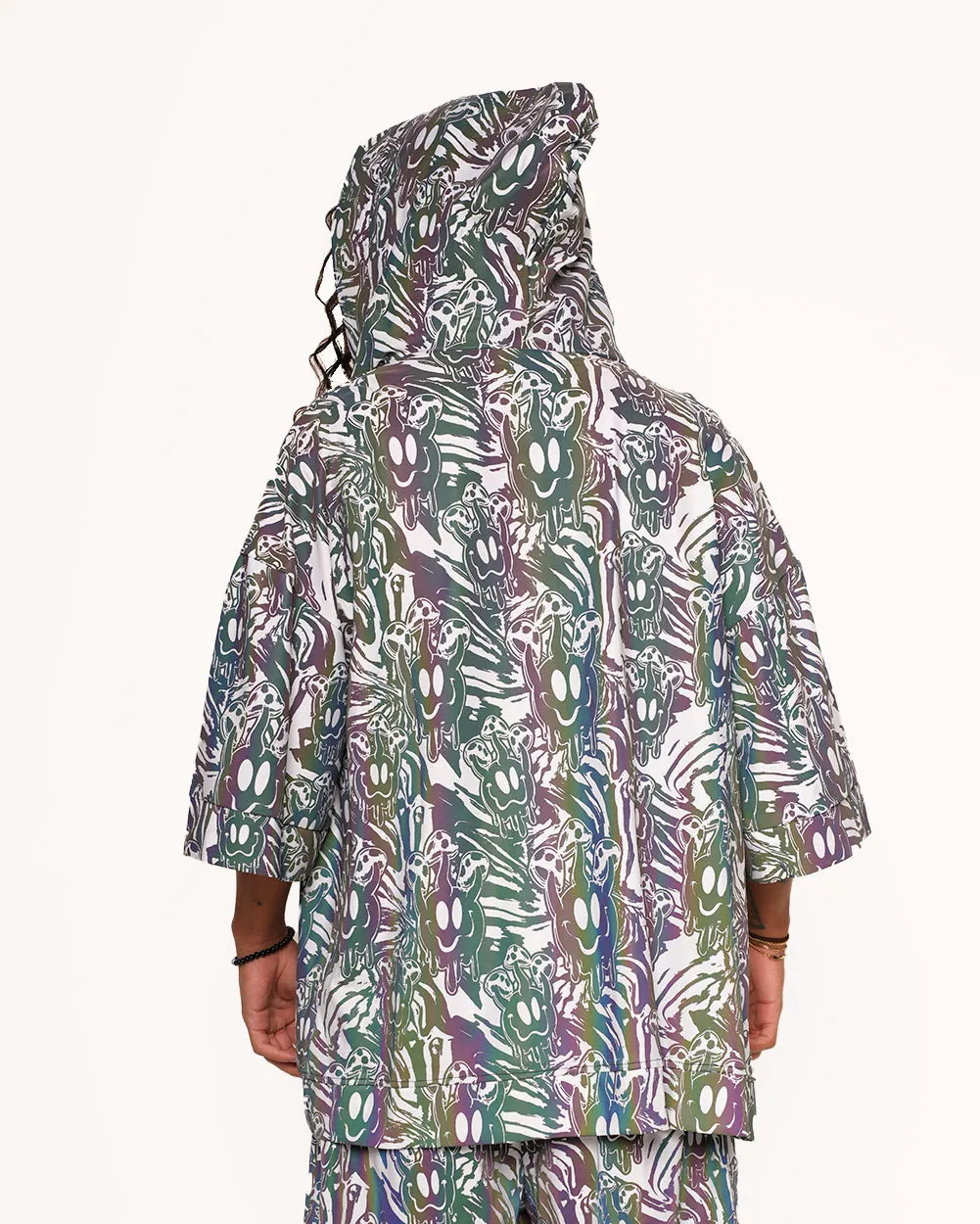 Tripp Out Rainbow Reflective Hooded Robe sold by iHeartRaves product image thumbnail 3