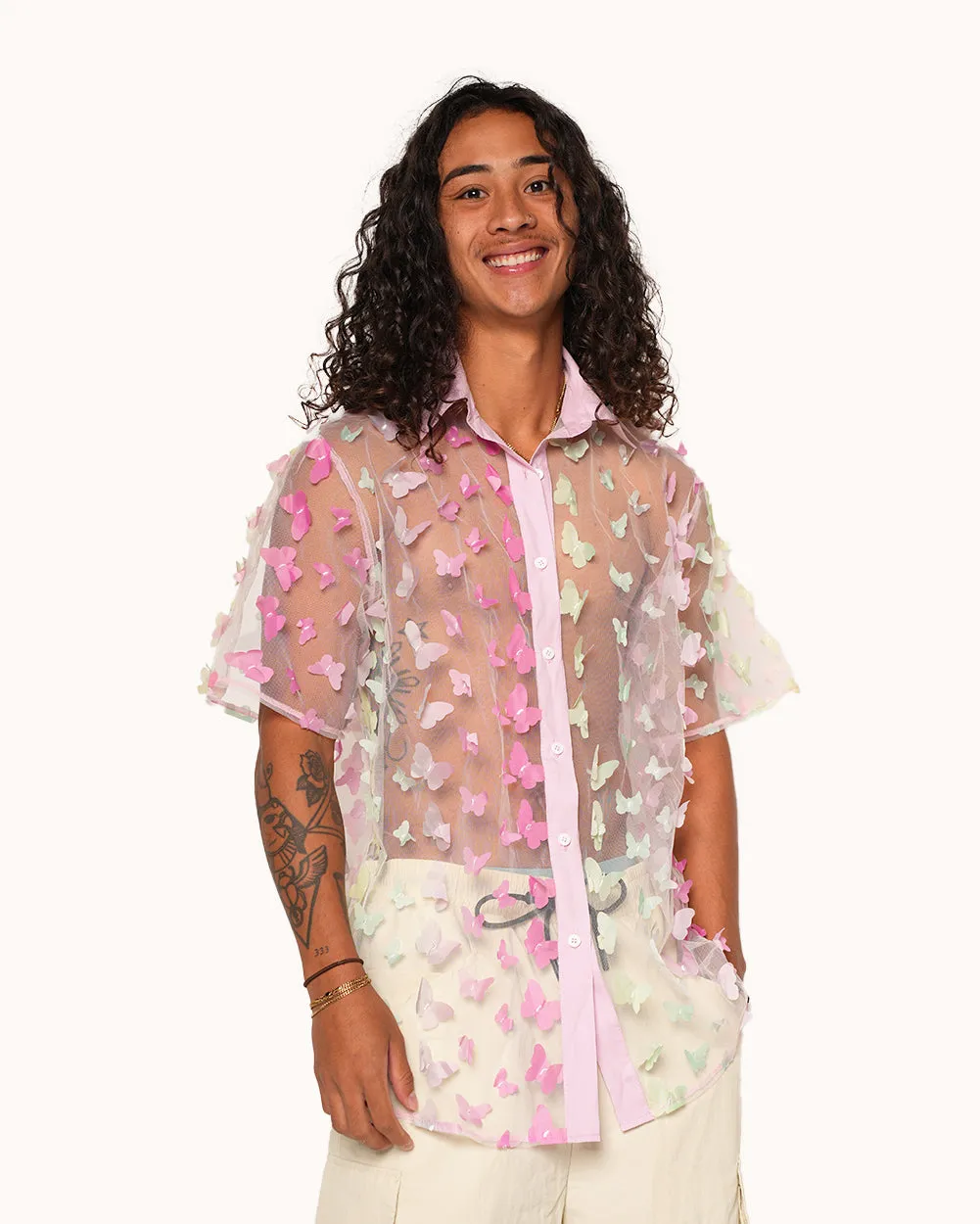 Sweet Serenity Butterfly Camp Shirt sold by iHeartRaves product image thumbnail 4