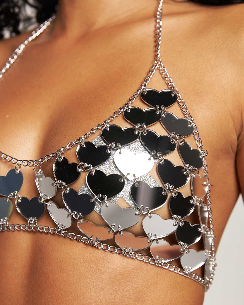 Forget Me Not Heart Chain Top sold by iHeartRaves product image thumbnail 2