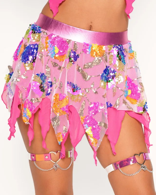 Katie Kayyyy x iHR Rainbow Road Skirt sold by iHeartRaves