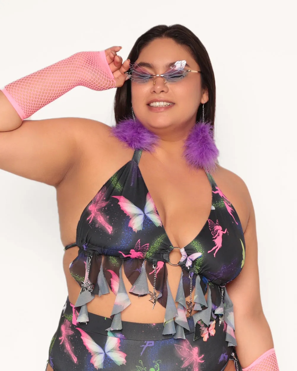 Butterfly Soirée O-Ring Top sold by iHeartRaves product image thumbnail 5