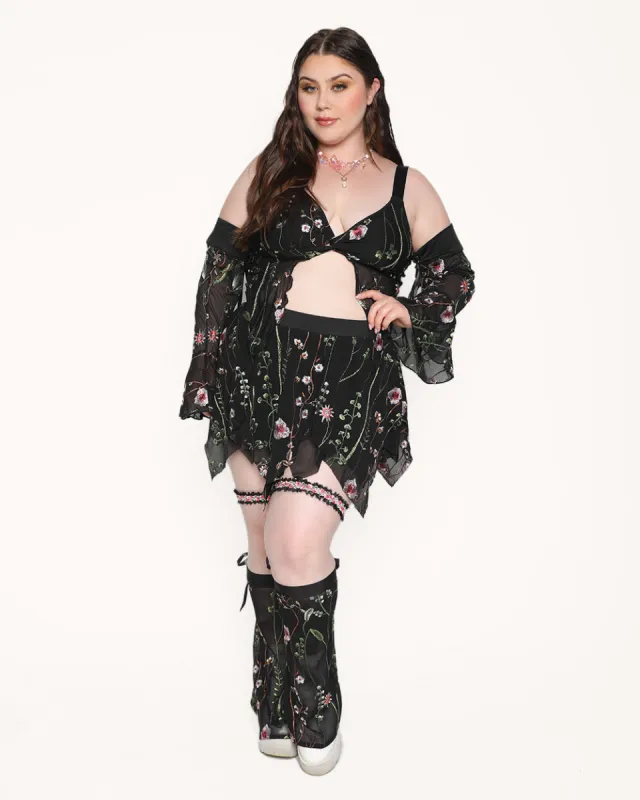 Lace Flowerfields Stretch Pixie Hem Outfit sold by iHeartRaves