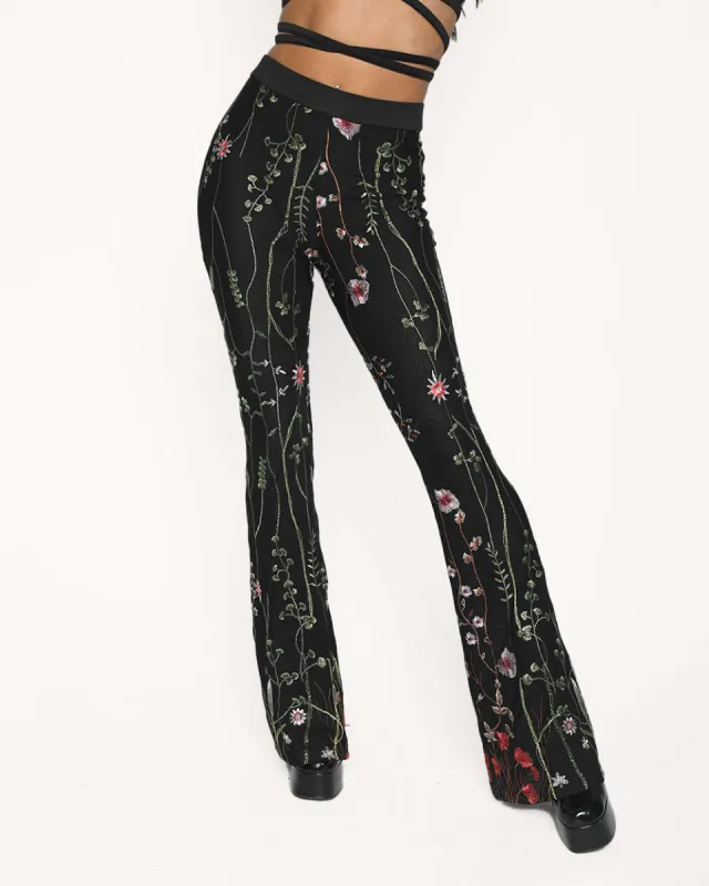 Lace Flowerfields Stretch Pants sold by iHeartRaves