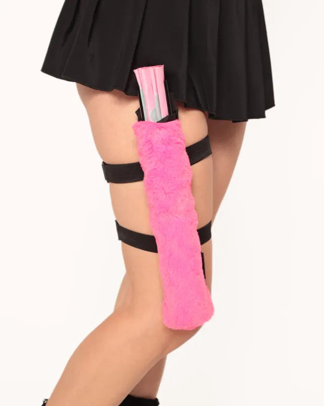 Fluffy Pop Strap & Clip-on Fur Fan Holster sold by iHeartRaves