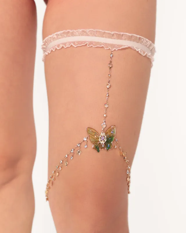 Celestial Beauty Butterfly Single Leg Garter sold by iHeartRaves