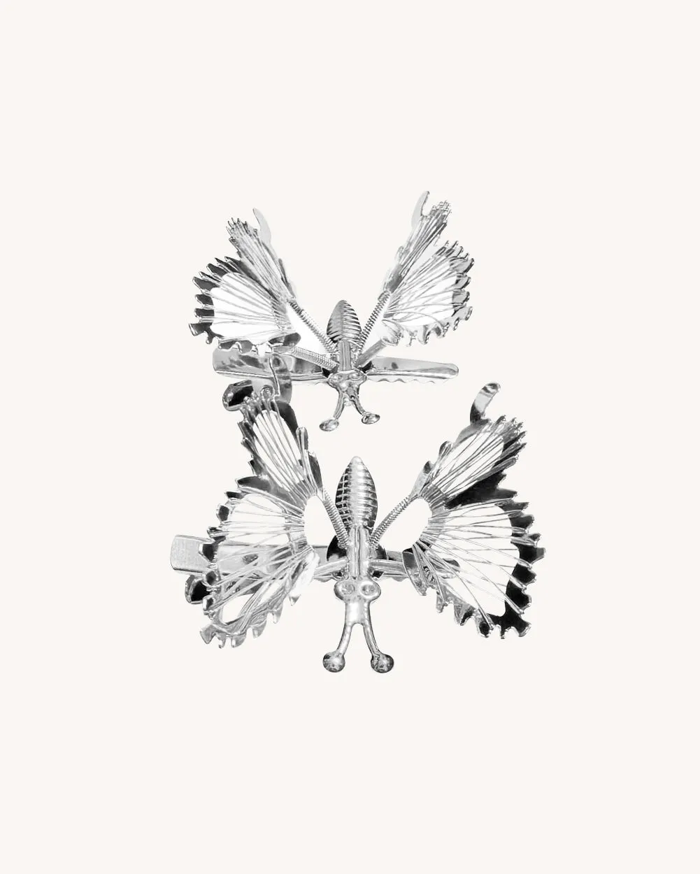 Clear Skies Butterfly Pair Hair Clips sold by iHeartRaves product image thumbnail 4