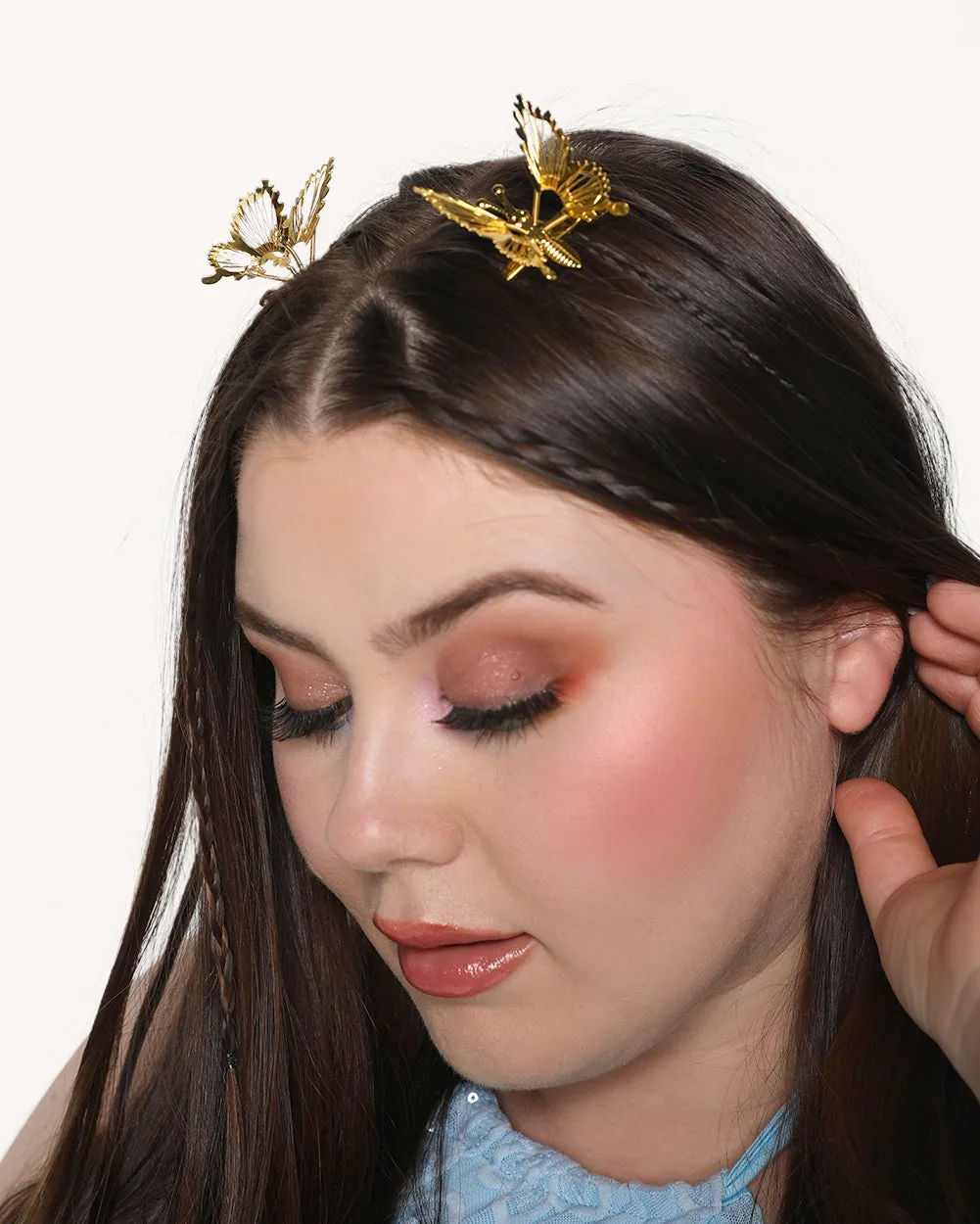 Clear Skies Butterfly Pair Hair Clips sold by iHeartRaves