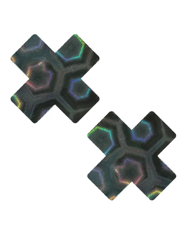 Neva Nude Nuclear Nightmare 3D Holo J Valentine Fabric Pasties sold by iHeartRaves