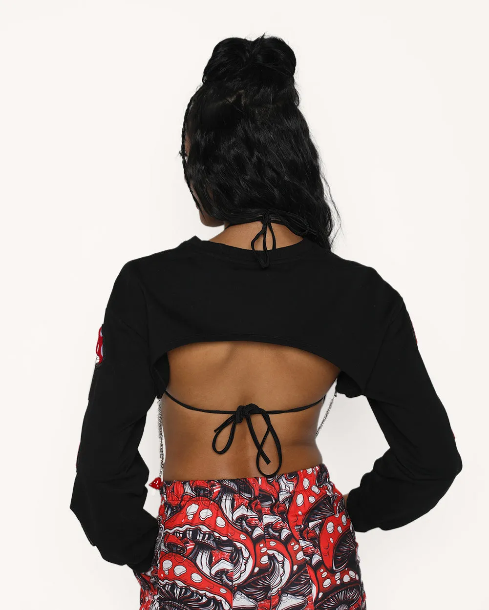 Magic Mushroom Patch Ultra Crop Top sold by iHeartRaves product image thumbnail 3