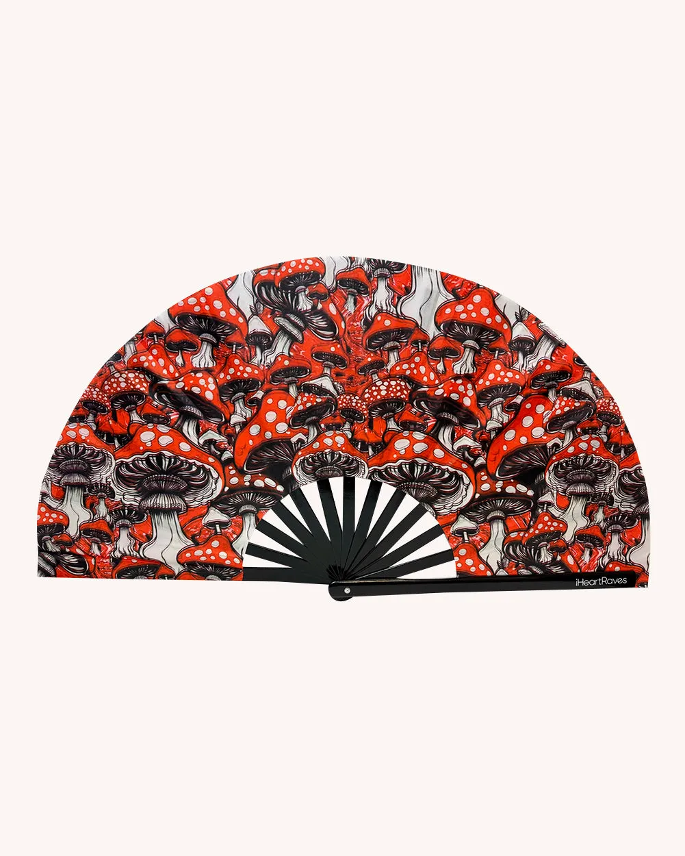 Secret of Life Mushroom UV Reactive Hand Fan sold by iHeartRaves