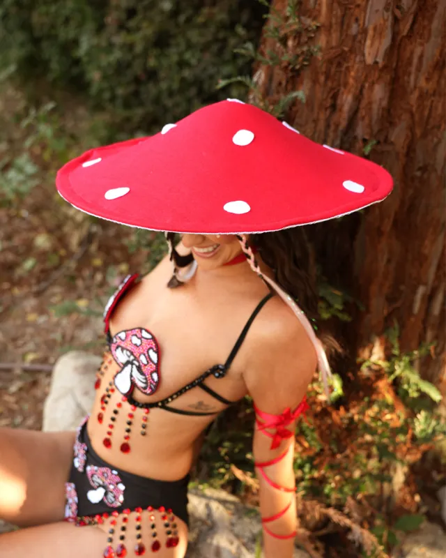 Toadstool Mushroom Hat sold by iHeartRaves
