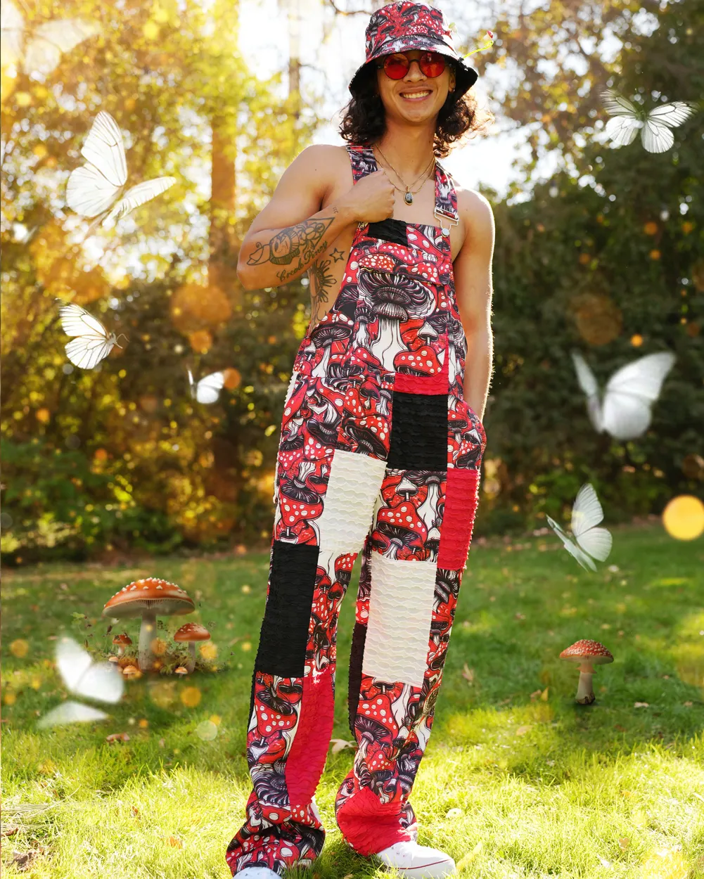 Secret of Life Mushroom Unisex Overalls sold by iHeartRaves