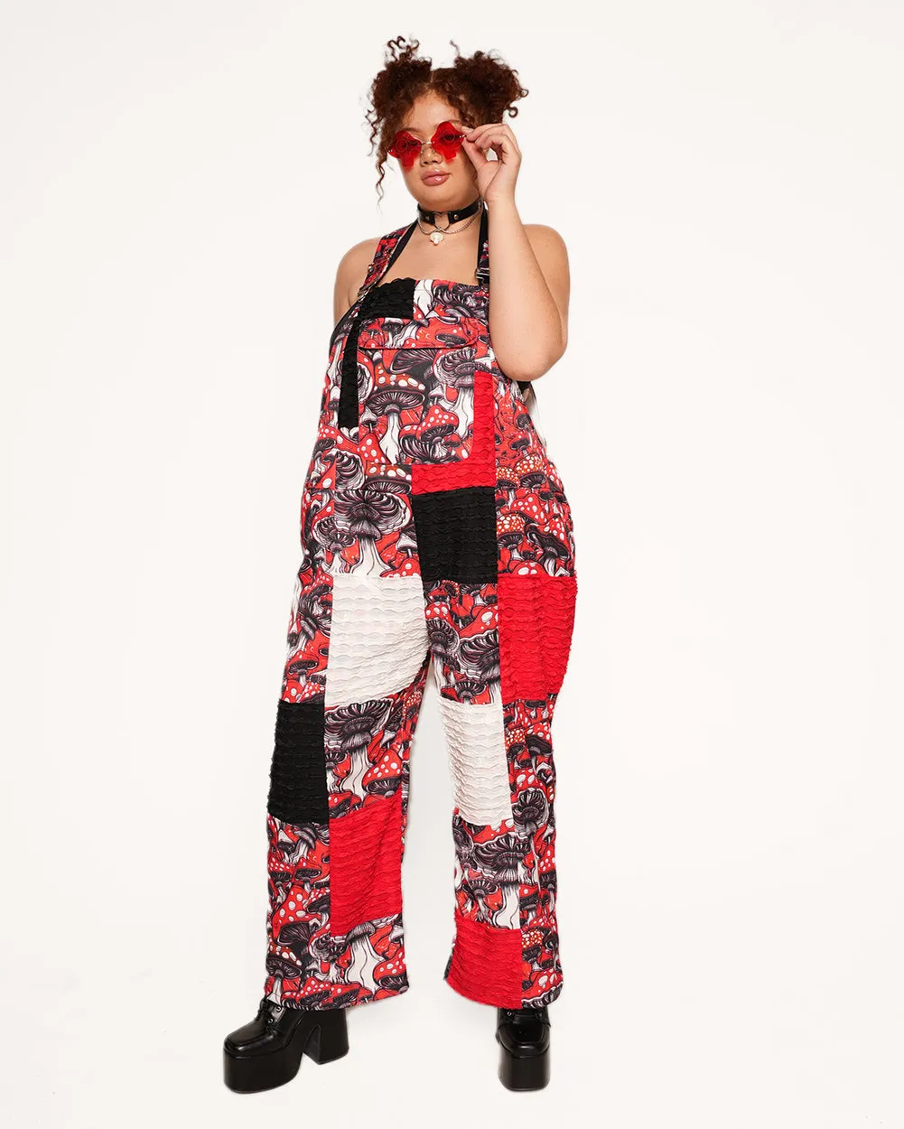 Secret of Life Mushroom Unisex Overalls sold by iHeartRaves product image thumbnail 4