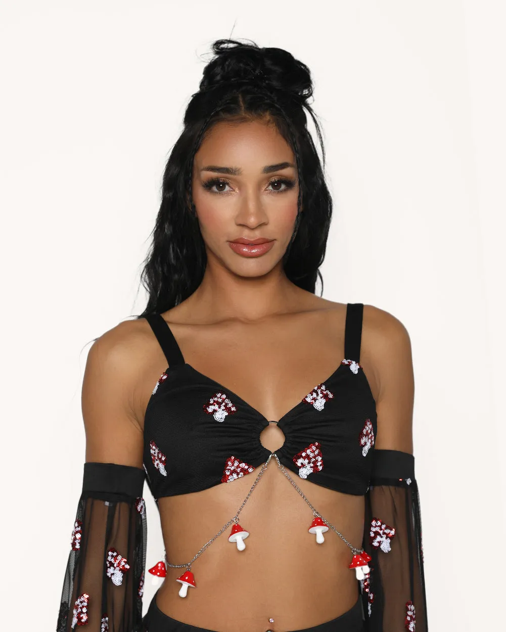 Mushroom Magic Top With Sleeves sold by iHeartRaves product image thumbnail 3