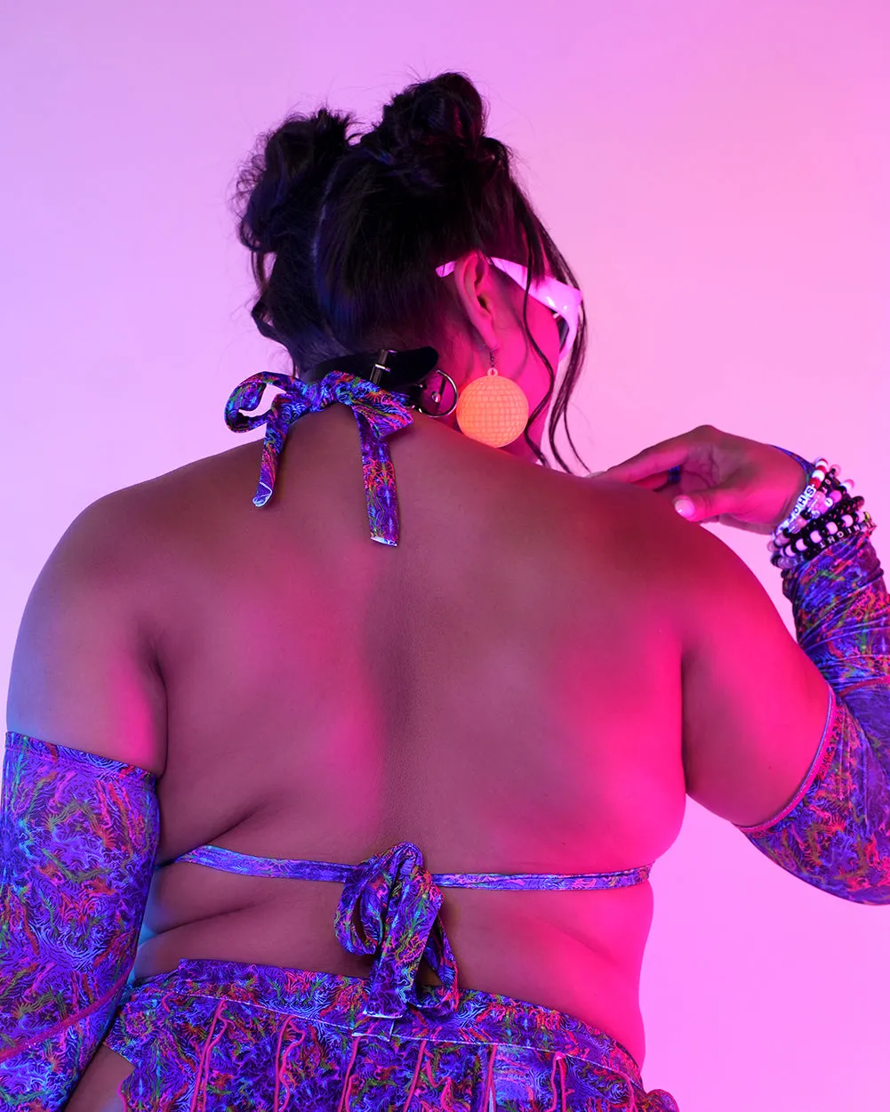 Pixxie Stixx x iHR PsyTrip Bikini Top with Arm Sleeves sold by iHeartRaves product image thumbnail 5