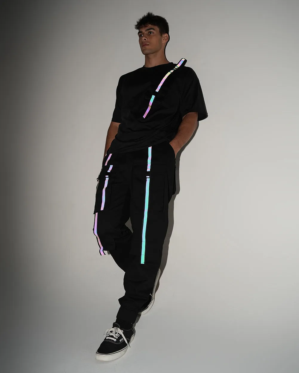 Thunder Flash Rainbow Reflective Men's Tee sold by iHeartRaves