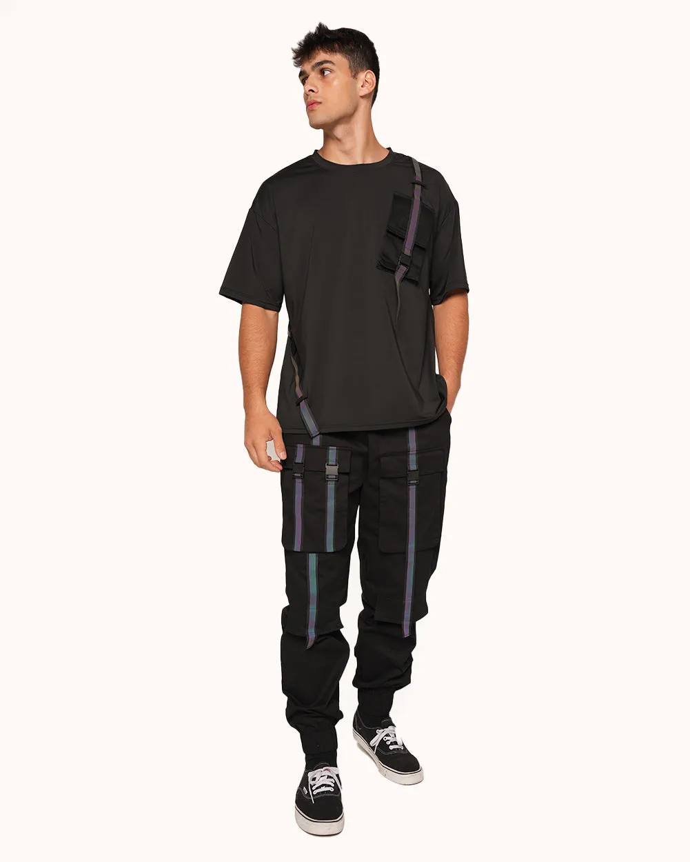 Thunder Flash Rainbow Reflective Men's Tee sold by iHeartRaves product image thumbnail 4