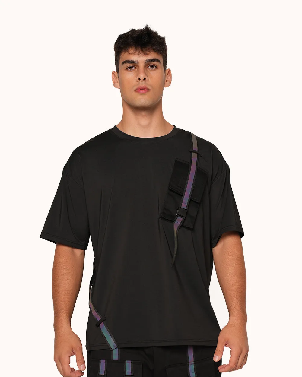 Thunder Flash Rainbow Reflective Men's Tee sold by iHeartRaves product image thumbnail 2