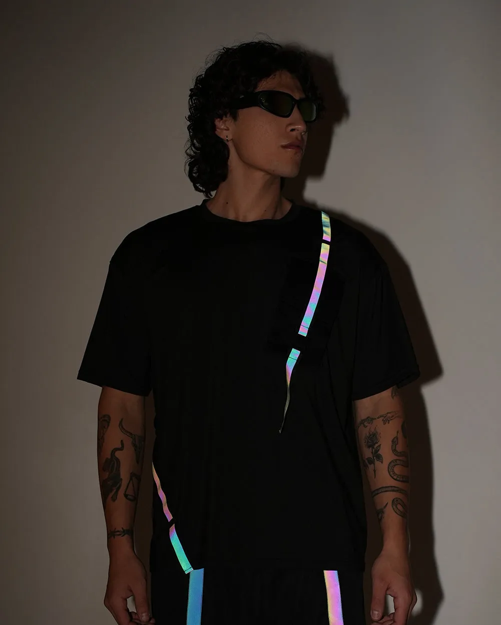 Thunder Flash Rainbow Reflective Men's Tee sold by iHeartRaves product image thumbnail 5