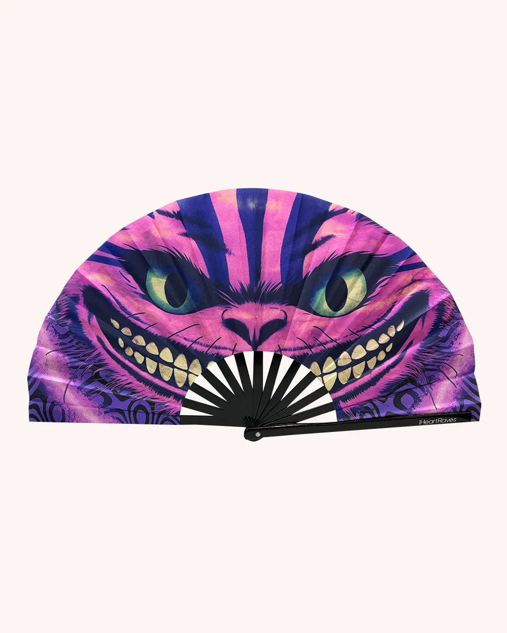 Cheshire Smile UV Reactive Hand Fan sold by iHeartRaves