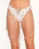 Flutter Sparkle Silver Butterfly Chain Skirt sold by iHeartRaves
