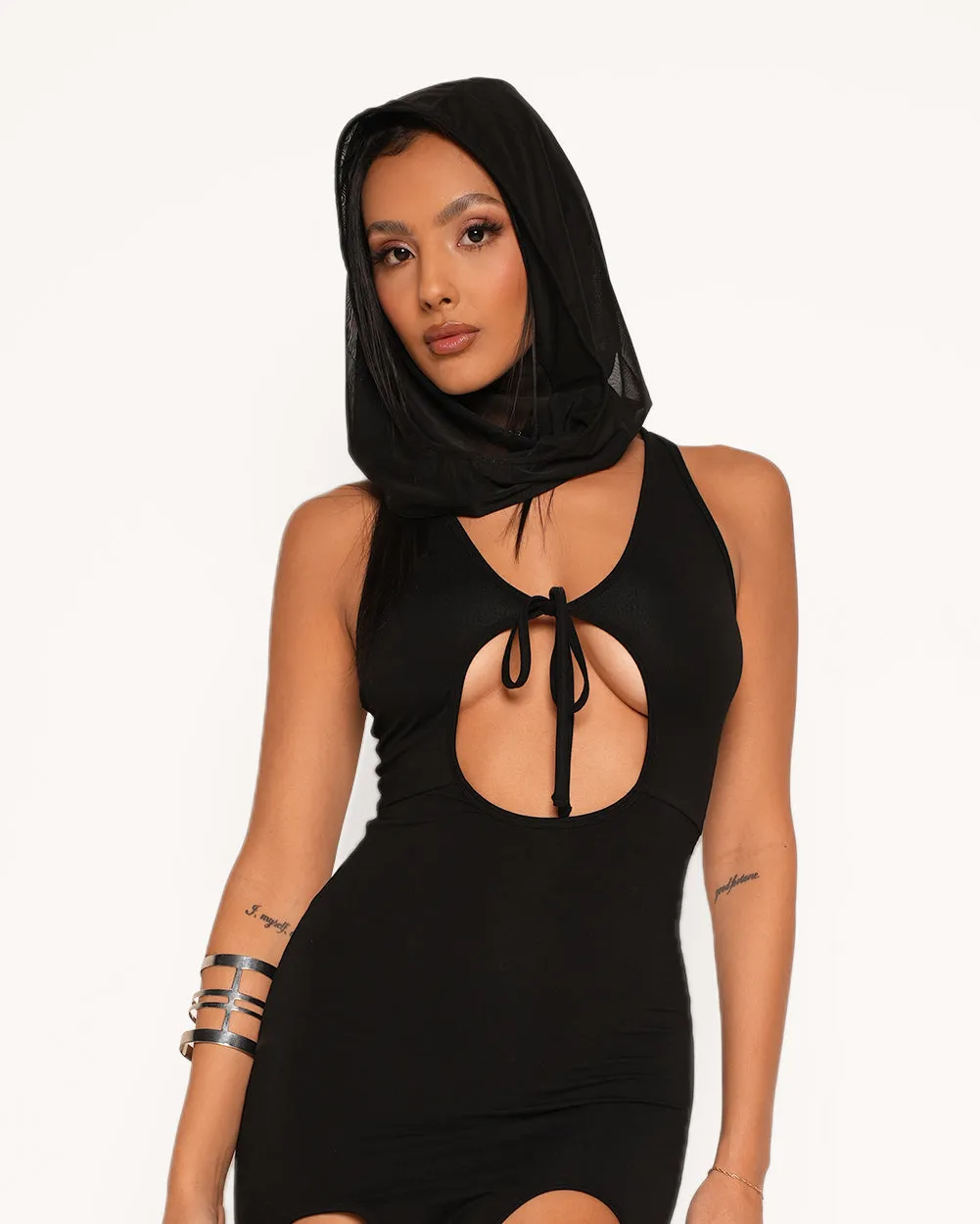 Unfazed Dress with Hood sold by iHeartRaves product image thumbnail 4