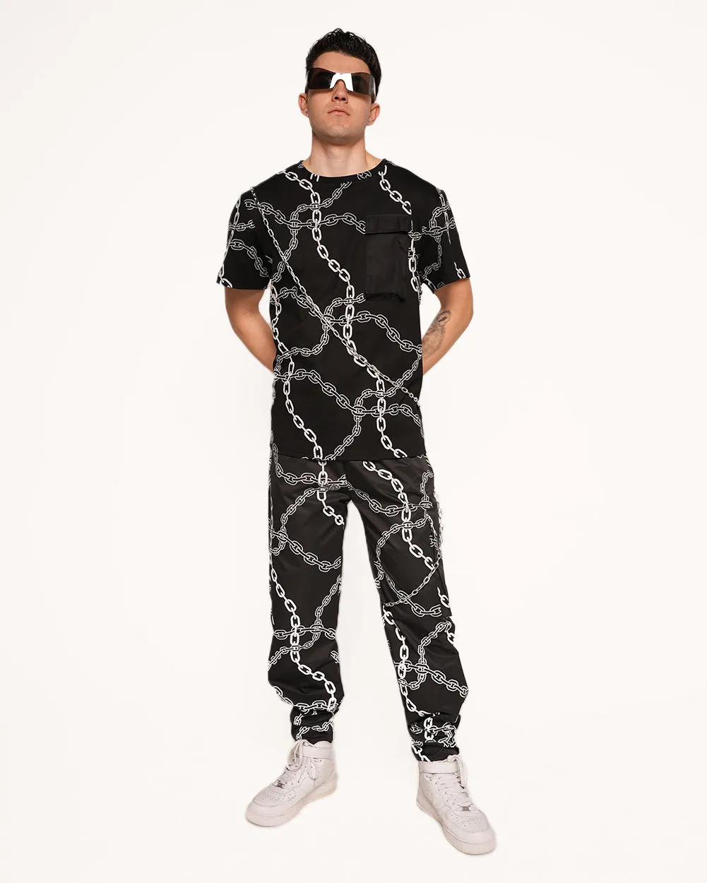 Power Surge Silver Reflective Men's Outfit sold by iHeartRaves