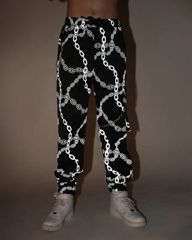 Power Surge Silver Reflective Men's Pants sold by iHeartRaves
