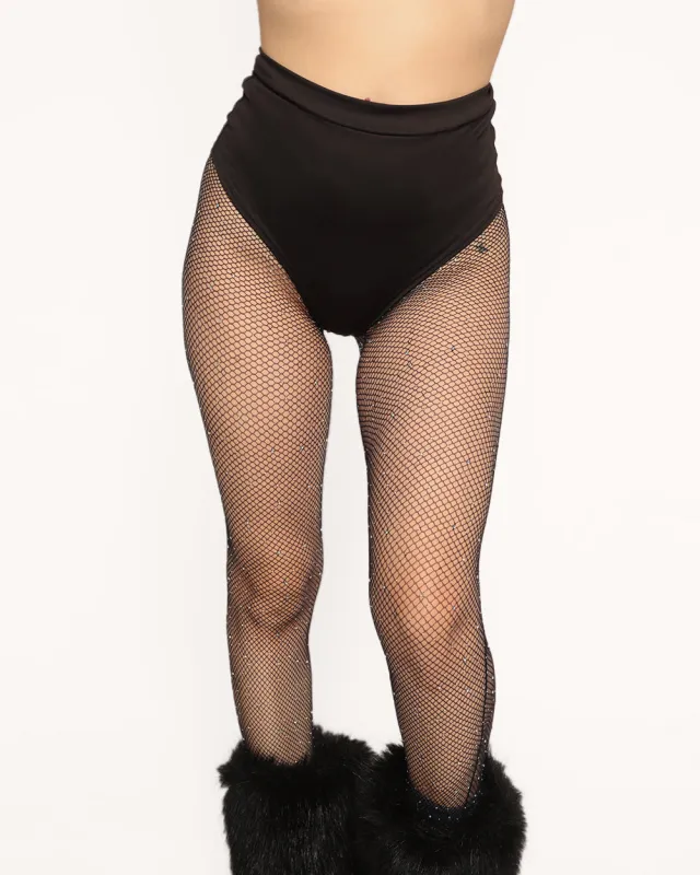 Play My Song Rhinestone Fishnet Tights sold by iHeartRaves